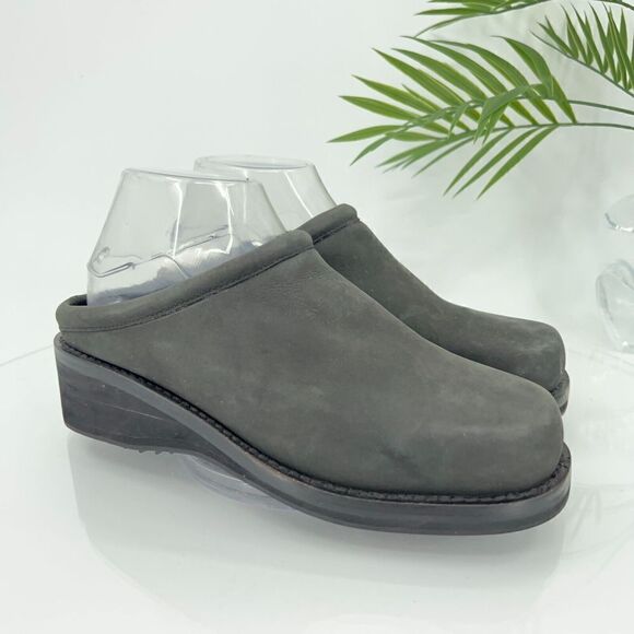 Cole Haan Women's Clog Mules Women's Size 7 B Grey Leather Slip On Shoes Lined - Picture 2 of 13